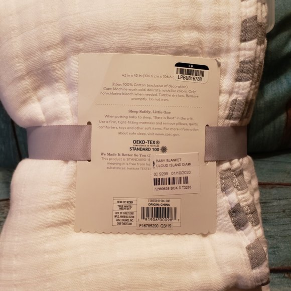 cloud island Bedding Muslin Quilt Blanket Diamond Cloud Island